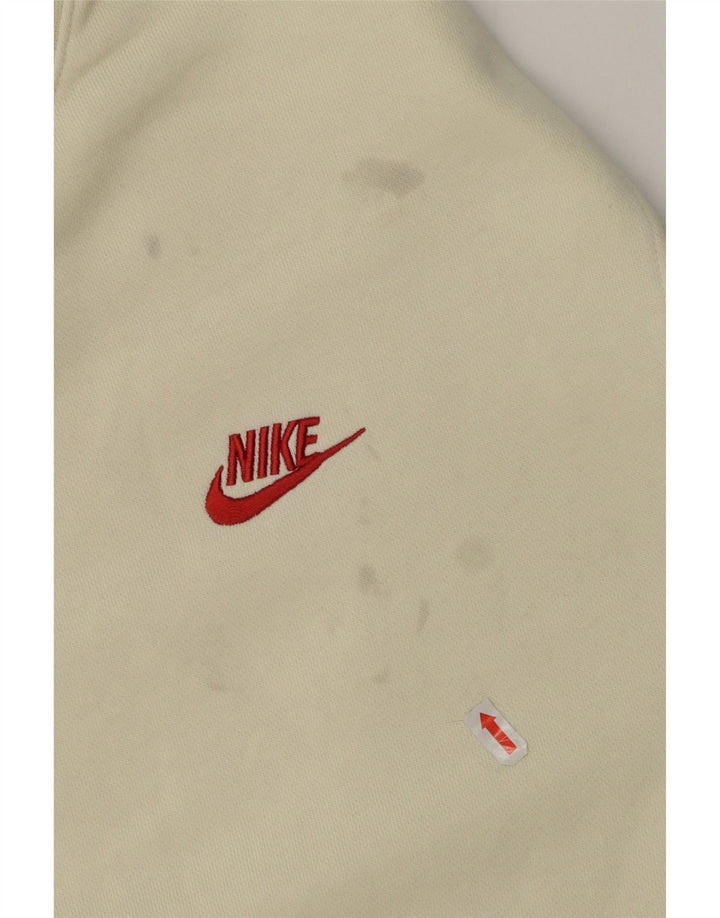 Nike - Sudadera tipo jersey para hombre, talla grande, color blanco roto, algodón