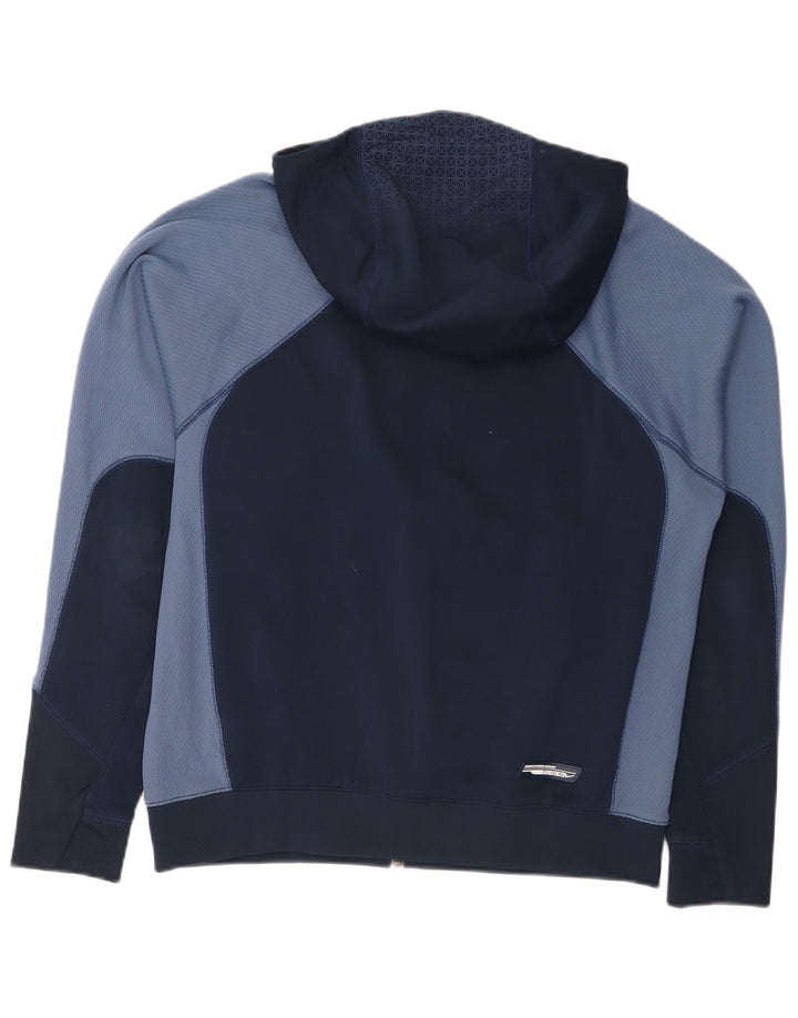 Nike - Chaqueta de chándal con capucha y gráfico para hombre, color azul marino mediano