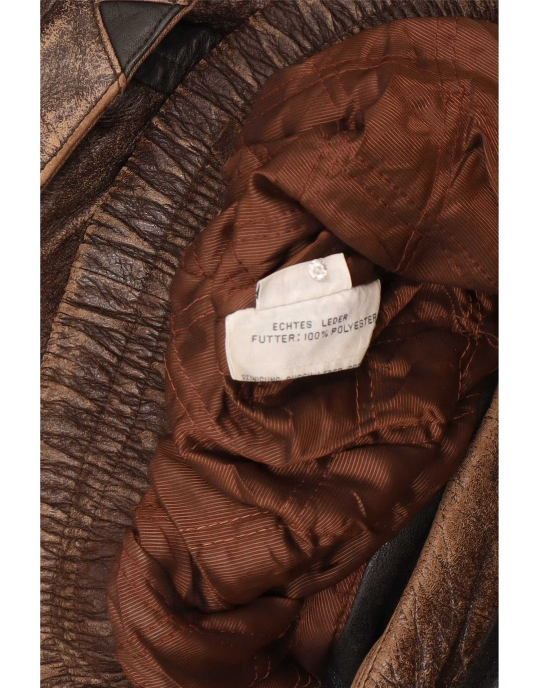 Rover&Lakes Chaqueta de cuero para hombre IT 52 XL Marrón