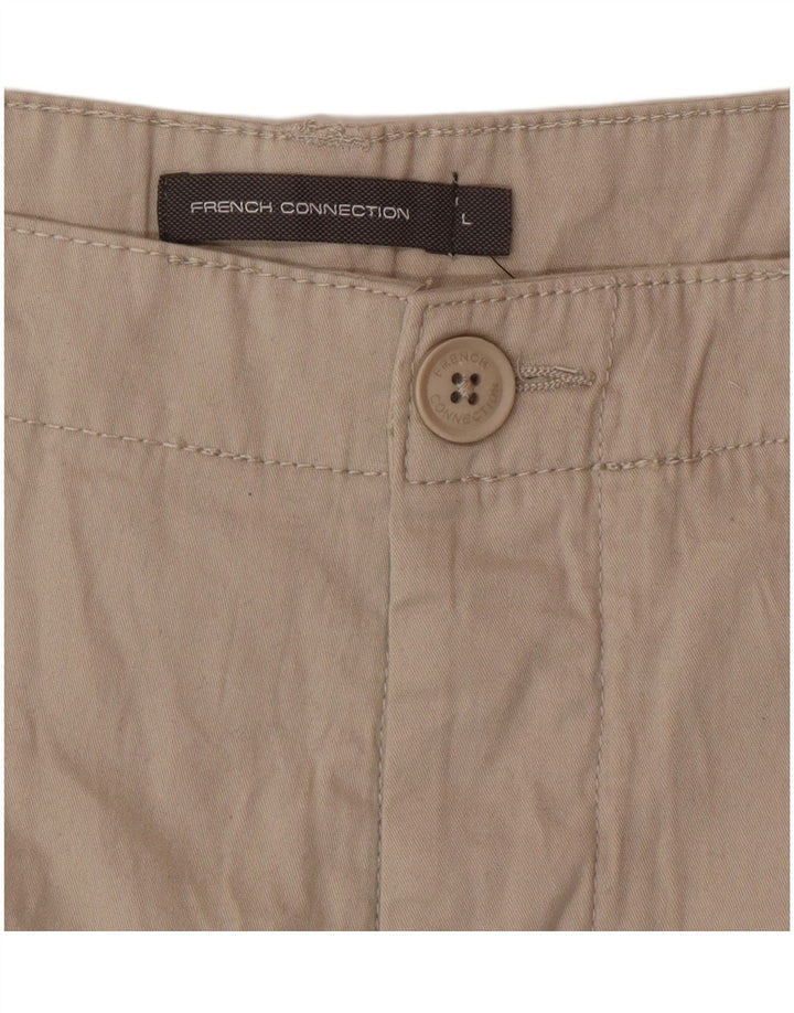 Pantalones cortos tipo cargo para hombre de French Connection, talla grande, W36, algodón beige