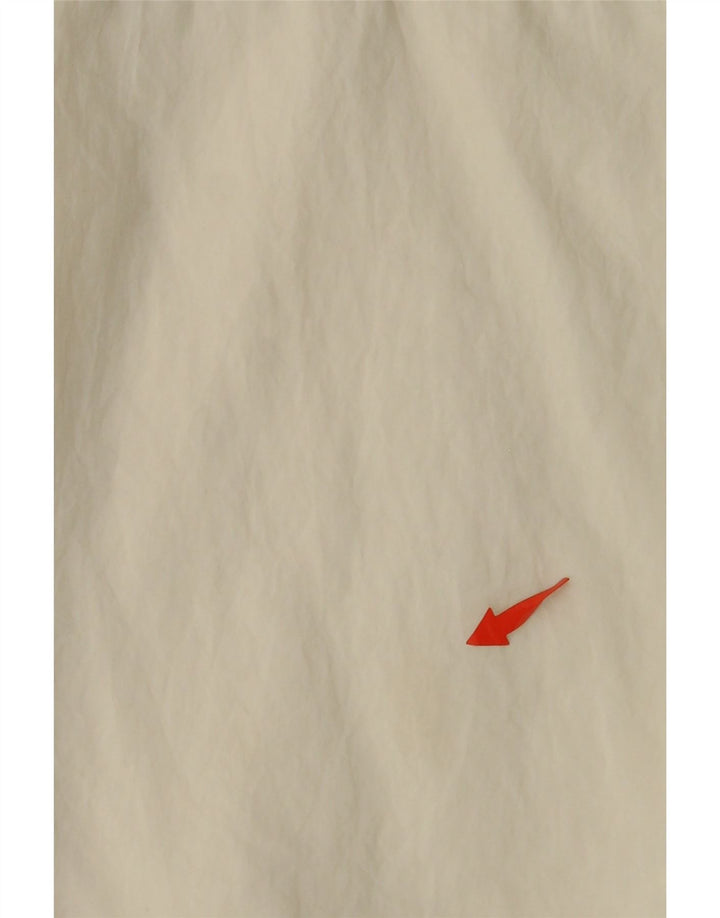 NIKE Chaqueta de chándal con capucha y gráfico para hombre, talla pequeña, nailon blanco roto