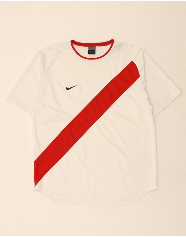 Camiseta NIKE Hombre Top Medium Blanco Colorblock