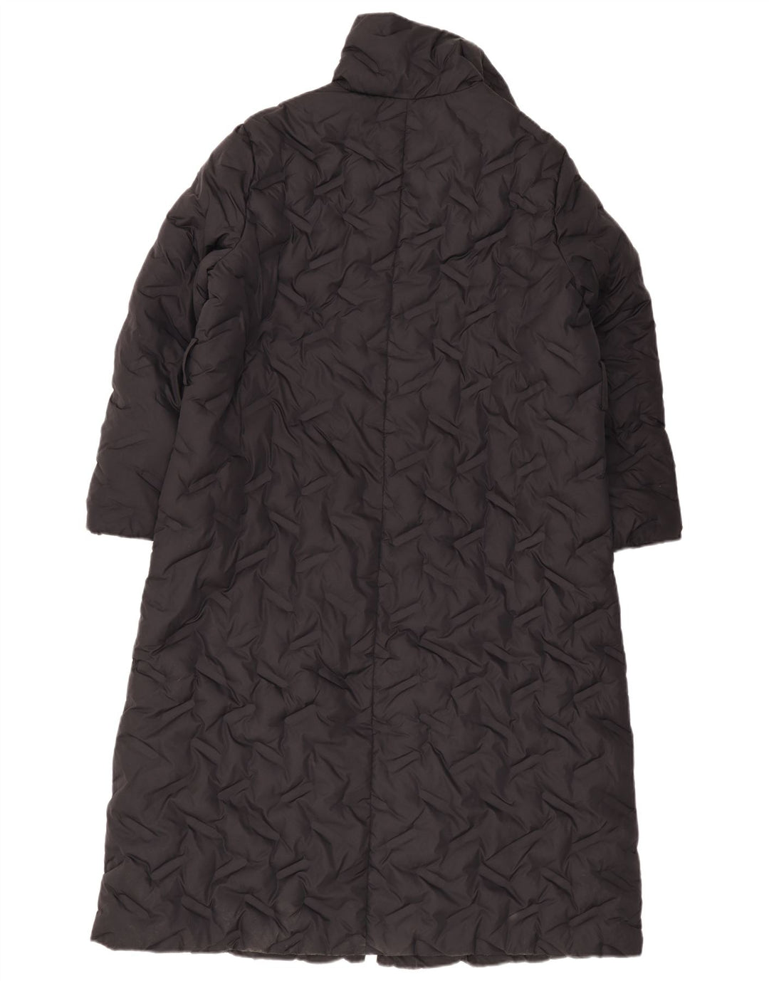 Emporio Armani Abrigo acolchado acolchado para mujer IT 42 Poliéster negro mediano