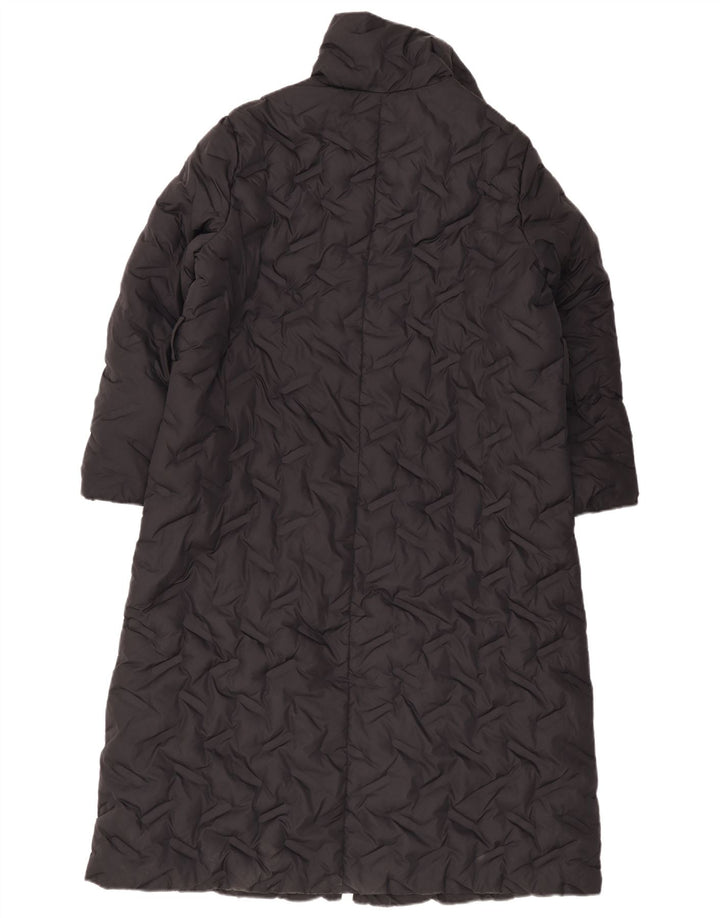 Emporio Armani Abrigo acolchado acolchado para mujer IT 42 Poliéster negro mediano