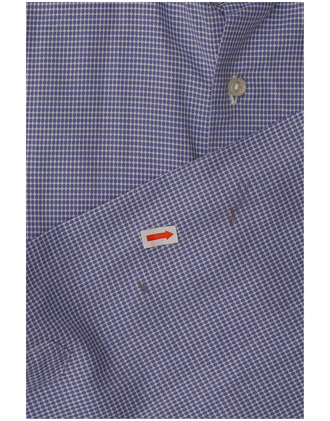 FAY Camisa para hombre Talla 42 16 1/2 Grande Algodón con manchas azules