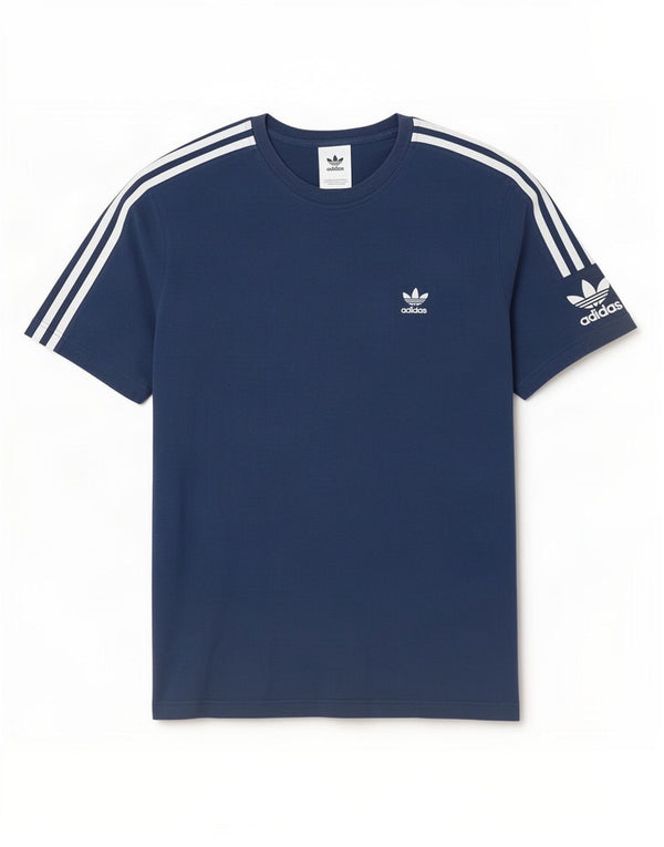 Adidas Hombre Camiseta Gráfica Top XL Azul Marino Algodón