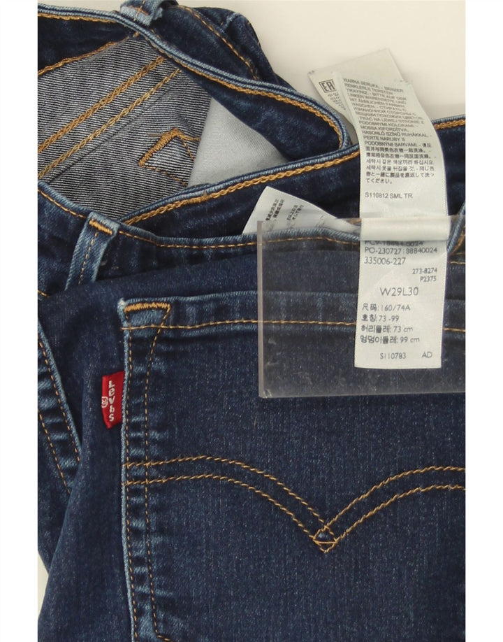 LEVI'S Mujer 712 Slim Jeans W29 L30 Algodón Azul Marino