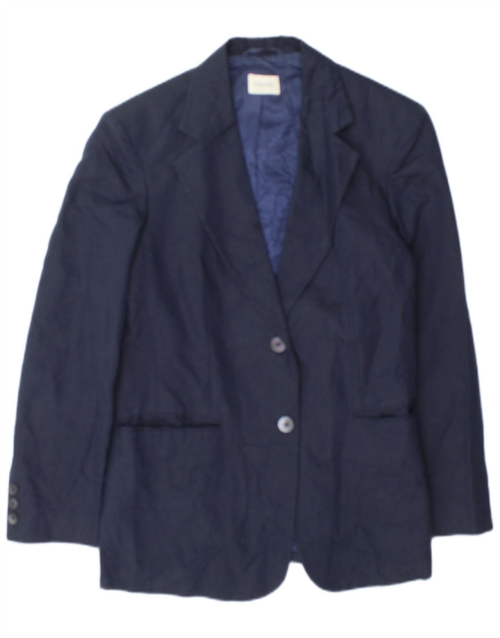 Benetton Blazer De 2 Botones IT 42 Medium Azul Marino Algodón