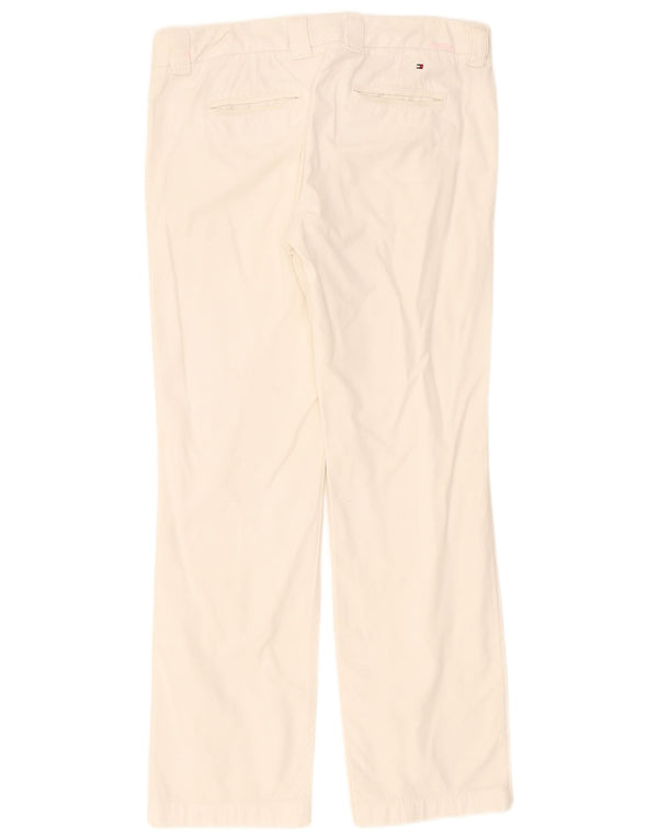 Tommy Hilfiger Pantalones chinos rectos para mujer US 4 Small W32 L29 Blanco