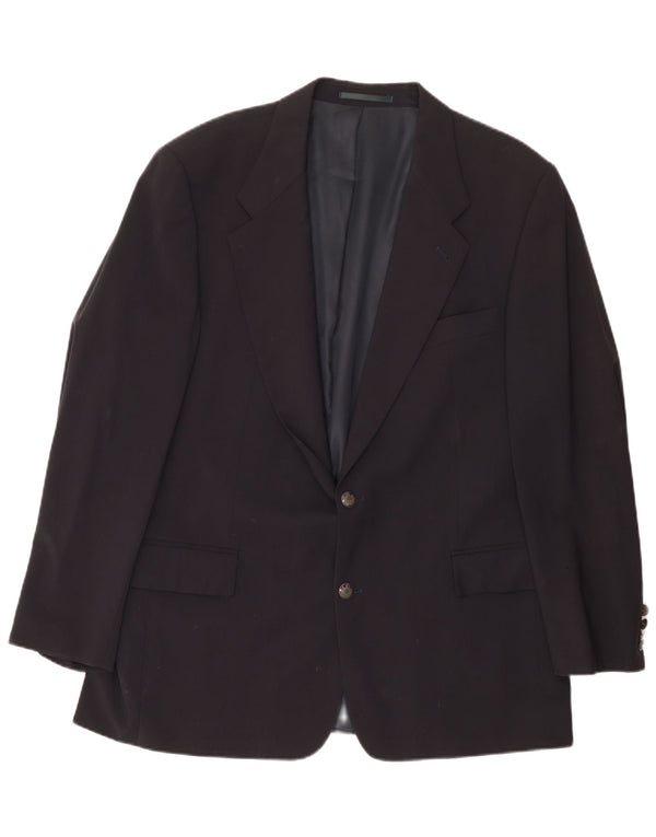 Hugo Boss Chaqueta tipo blazer de 2 botones para hombre EU 54 2XL Lana negra