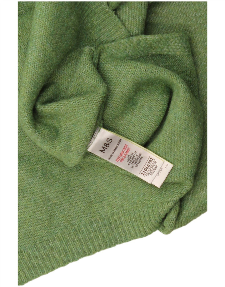 Marks & Spencer Jersey extragrande con cuello en V para mujer UK 44 Verde medio