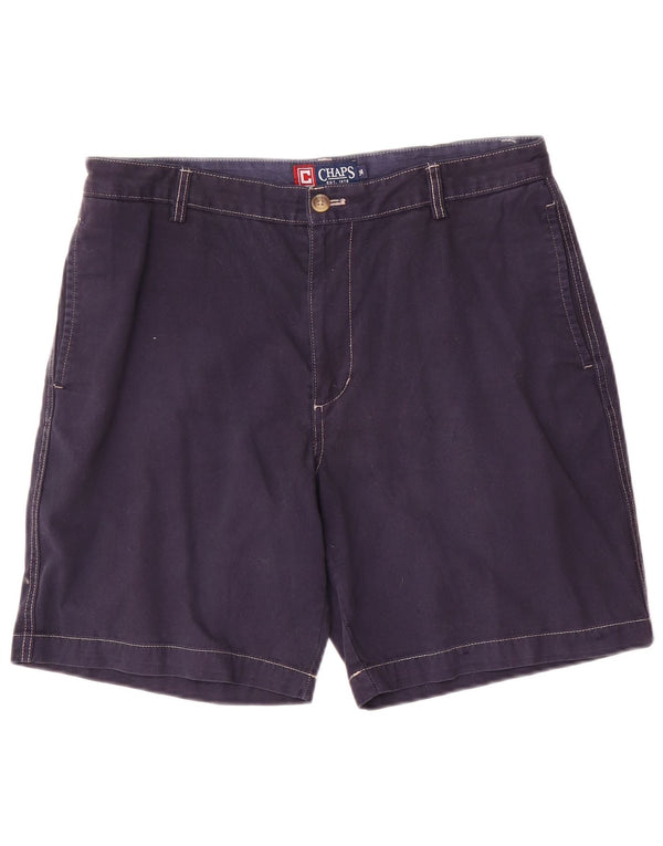 Chaps Pantalones cortos chinos para hombre grande W34 azul marino algodón