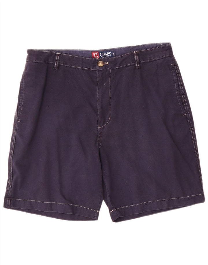 Chaps Pantalones cortos chinos para hombre grande W34 azul marino algodón