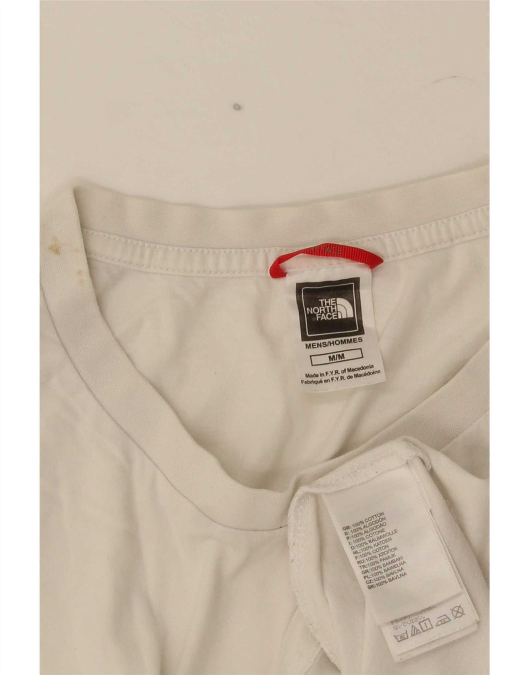 The North Face Camiseta gráfica para hombre Top Medium White Cotton