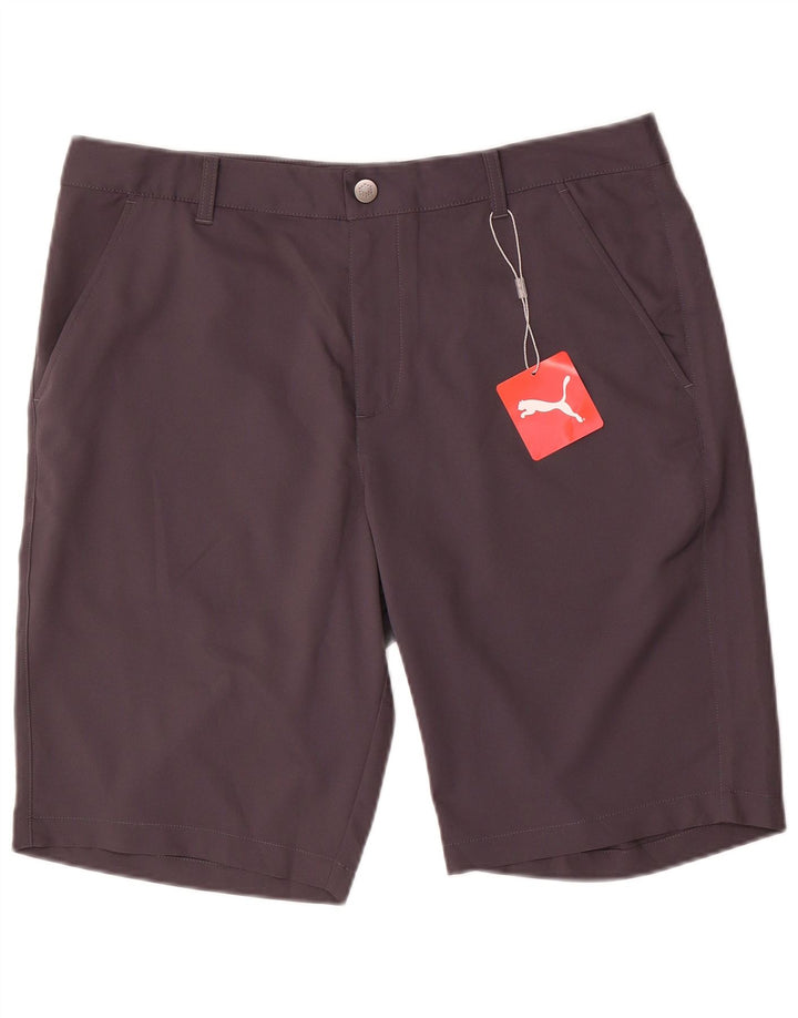 Puma Pantalones cortos chinos para hombre W34 Poliéster gris grande