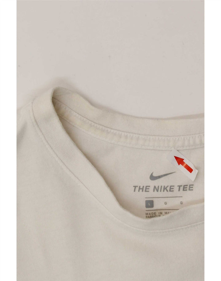 Nike - Camiseta para hombre, talla grande, algodón blanco