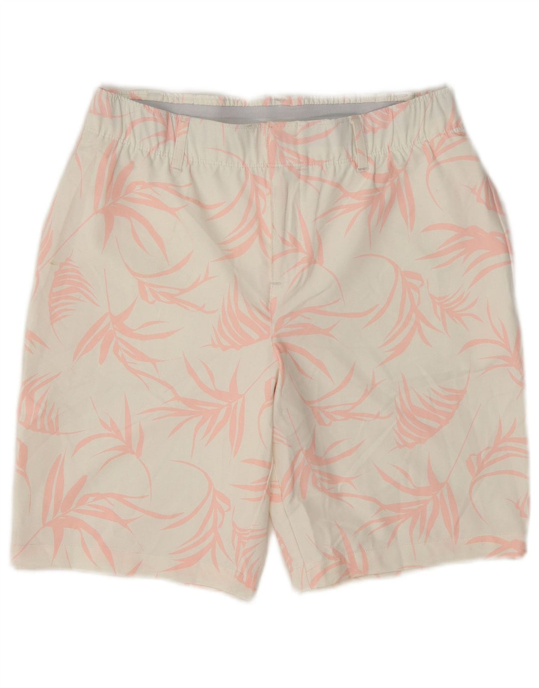 Under Armour Pantalones cortos chinos para mujer US 6 Medium W30 Blanco Floral