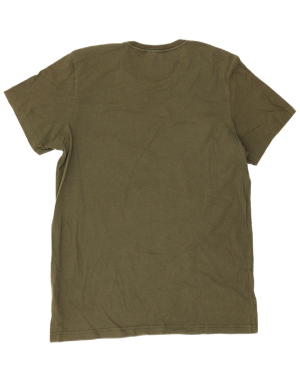 Adidas - Camiseta gráfica para hombre, talla grande, algodón verde