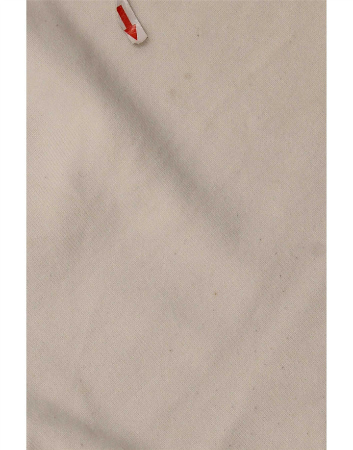Zara Mujer Top Extragrande Manga Larga UK 10 Small Viscosa Blanca