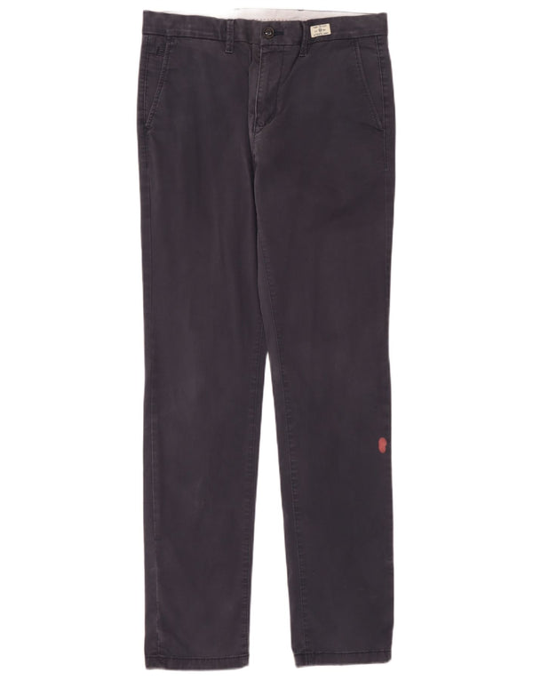 Tommy Hilfiger Pantalones chinos rectos para hombre W32 L34 Algodón azul marino