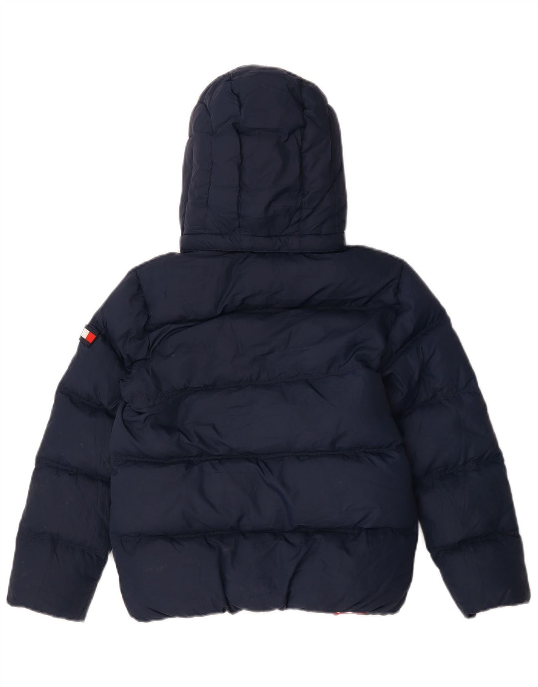 Tommy Hilfiger Chaqueta acolchada con capucha para niños 9-10 años Azul marino Poliéster