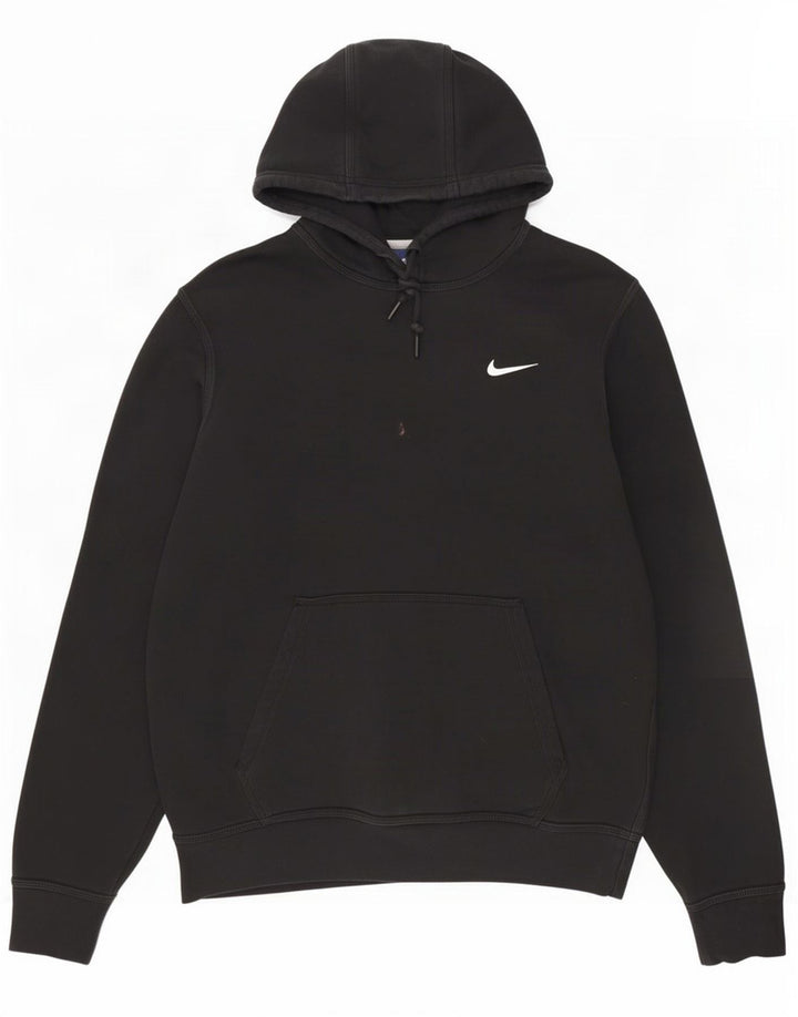Nike - Sudadera con capucha para hombre (algodón negro mediano)