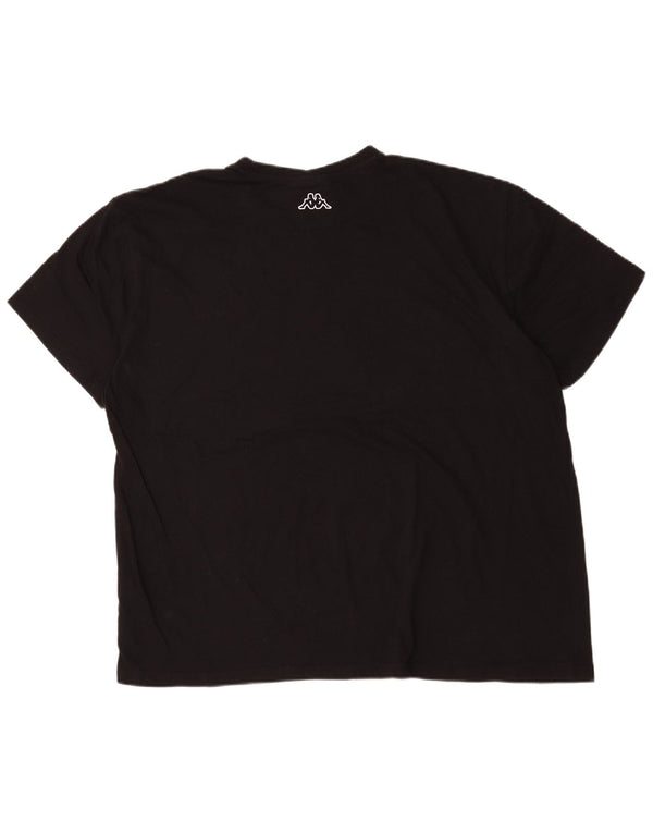 Kappa Camiseta gráfica para hombre Top 4XL Algodón negro