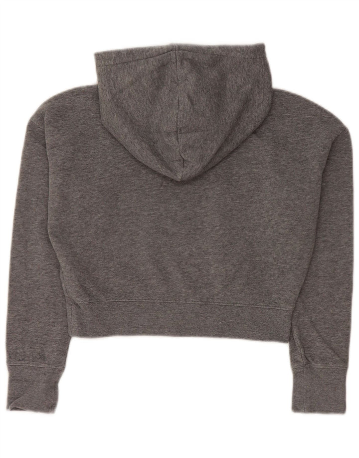 NIKE Jersey con capucha y gráfico corto para niñas 10-11 años Gris medio moteado