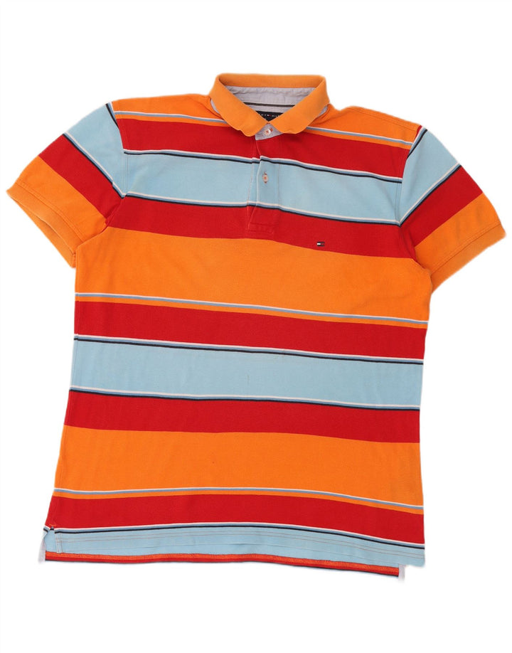 Polo Tommy Hilfiger para hombre de algodón a rayas multicolor grande