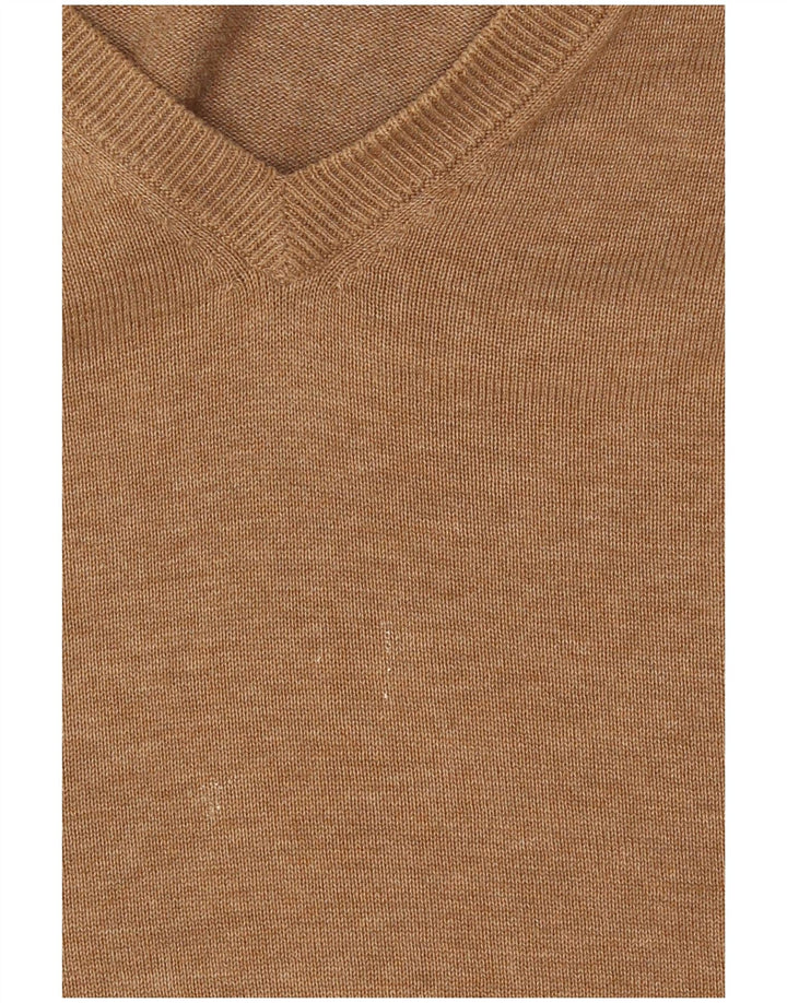 Gant Jersey con Cuello en V para Hombre XL Marrón Algodón