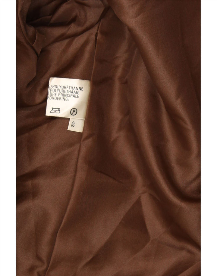 BASLER Womens Overcoat EU 42 Large Brown Polyester Vintage Basler and Second-Hand Basler from Messina Hembry 