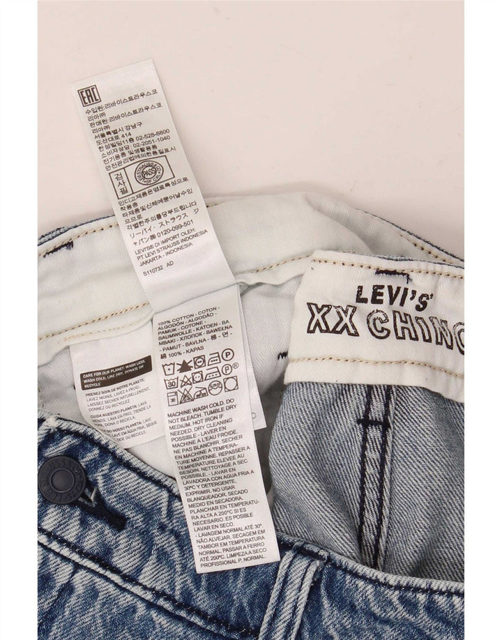 Levi's Pantalones cortos chinos de mezclilla para mujer W34 Algodón azul grande