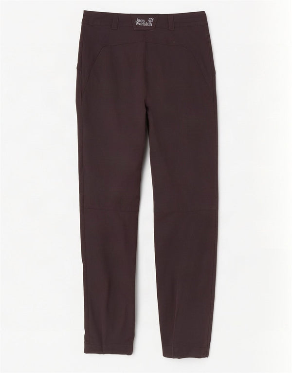 Jack Wolfskin Pantalones Cargo Cortavientos para Mujer UK 8 Small W26 L30 Negro