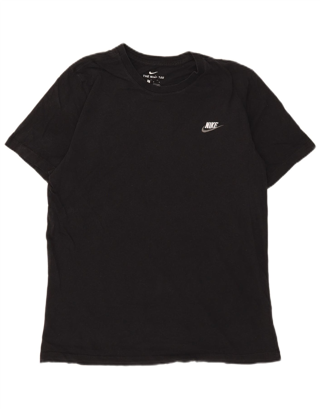 Nike Camiseta gráfica para hombre Top mediano de algodón negro