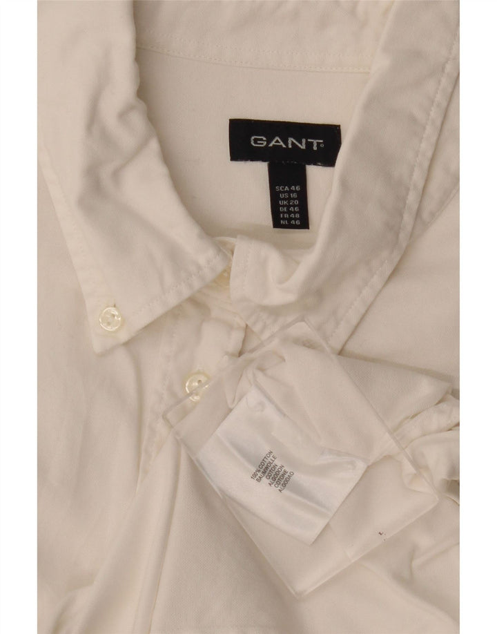 Camisa Gant Mujer UK 20 2XL Algodón Blanco