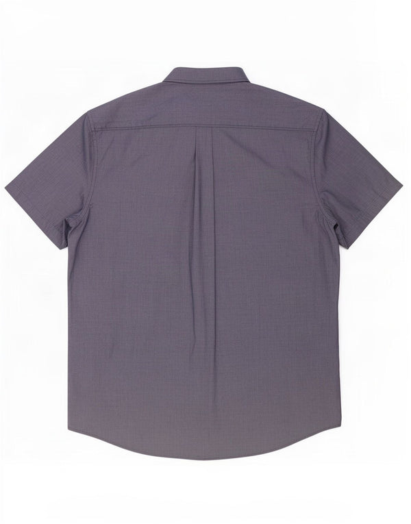Superdry Camisa Regular Fit De Manga Corta Para Hombre 2XL Algodón Azul