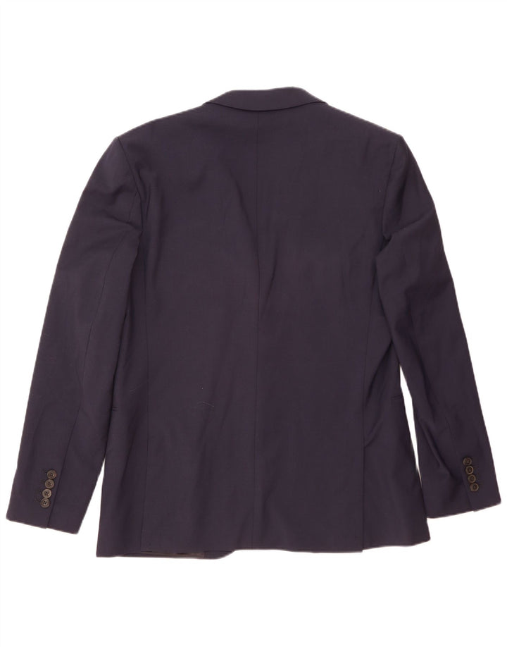 Reiss Chaqueta tipo blazer de 2 botones para hombre UK 40 Large Lana azul marino
