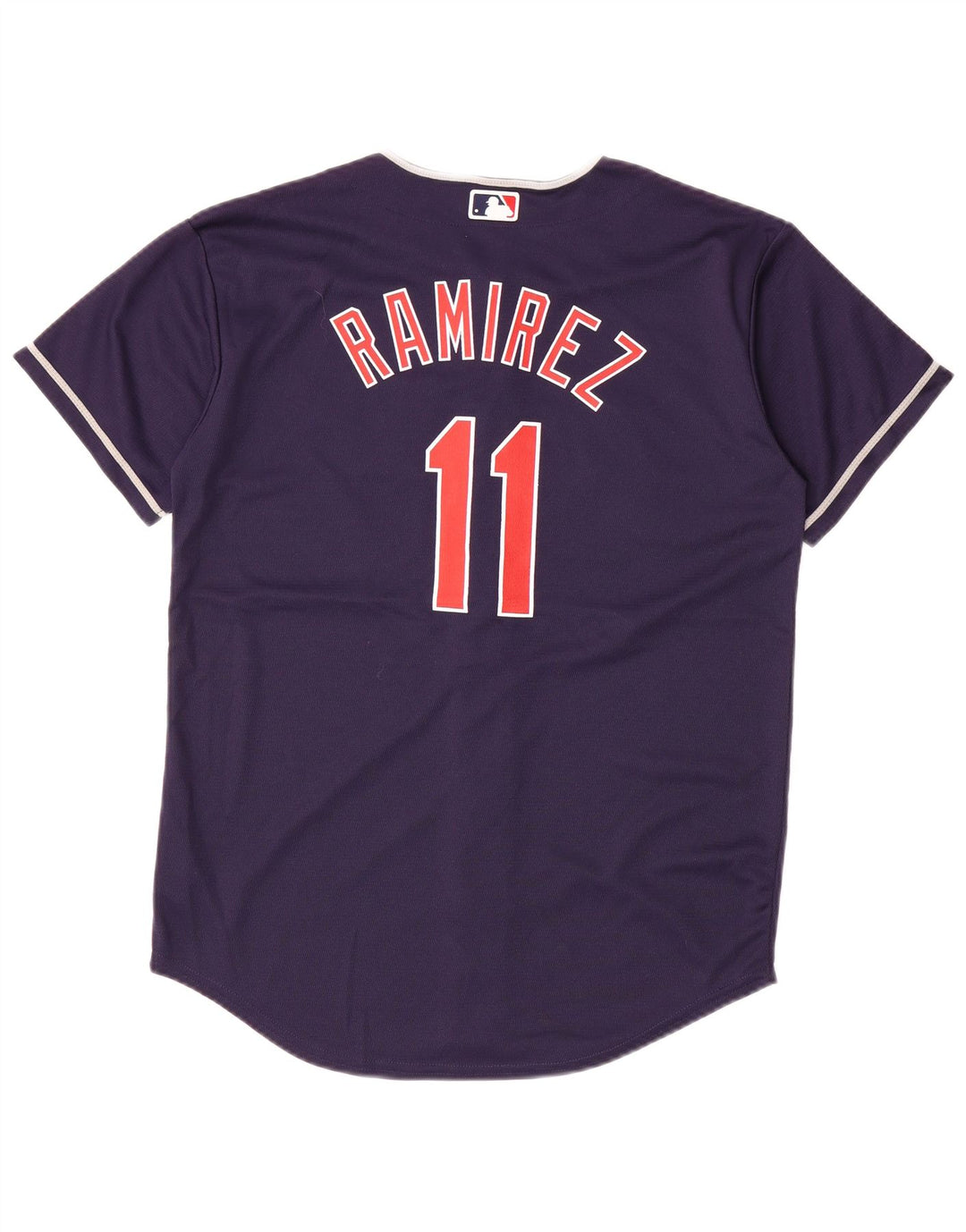 MERCANCÍA AUTÉNTICA Camiseta de los Indios para niños 14-15 años Grande Azul marino