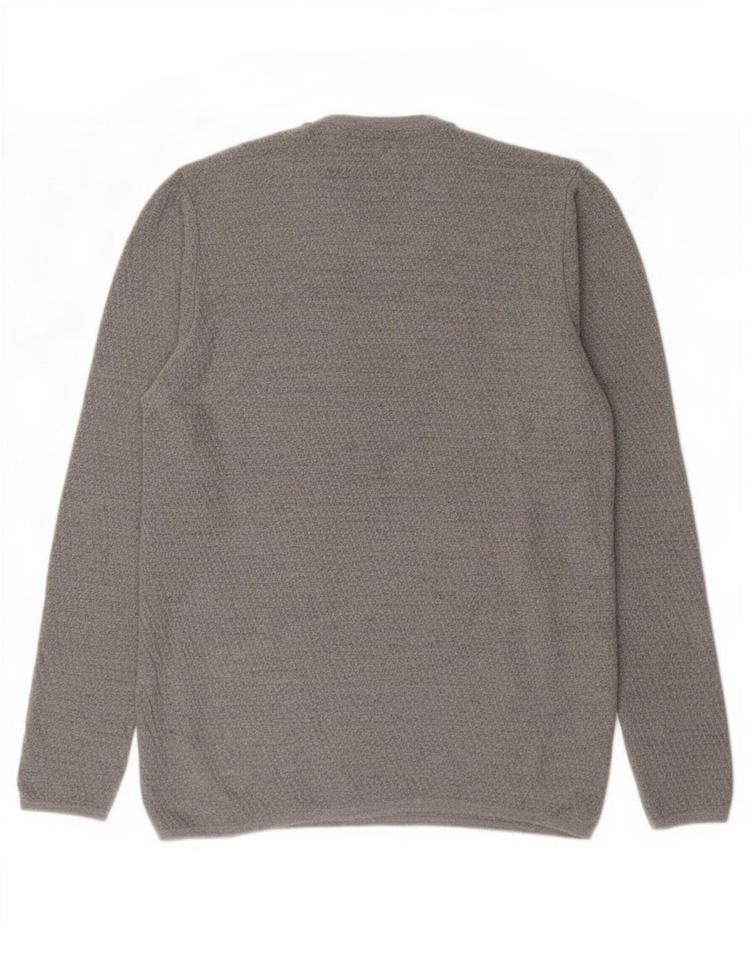 Zara Hombre Jersey De Cuello Redondo Jersey Grande Viscosa Gris