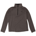 Under Armour Hombre Zip Neck Top Manga Larga Poliéster Gris Medio