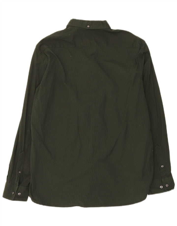 Camisa para hombre French Connection XL Algodón verde