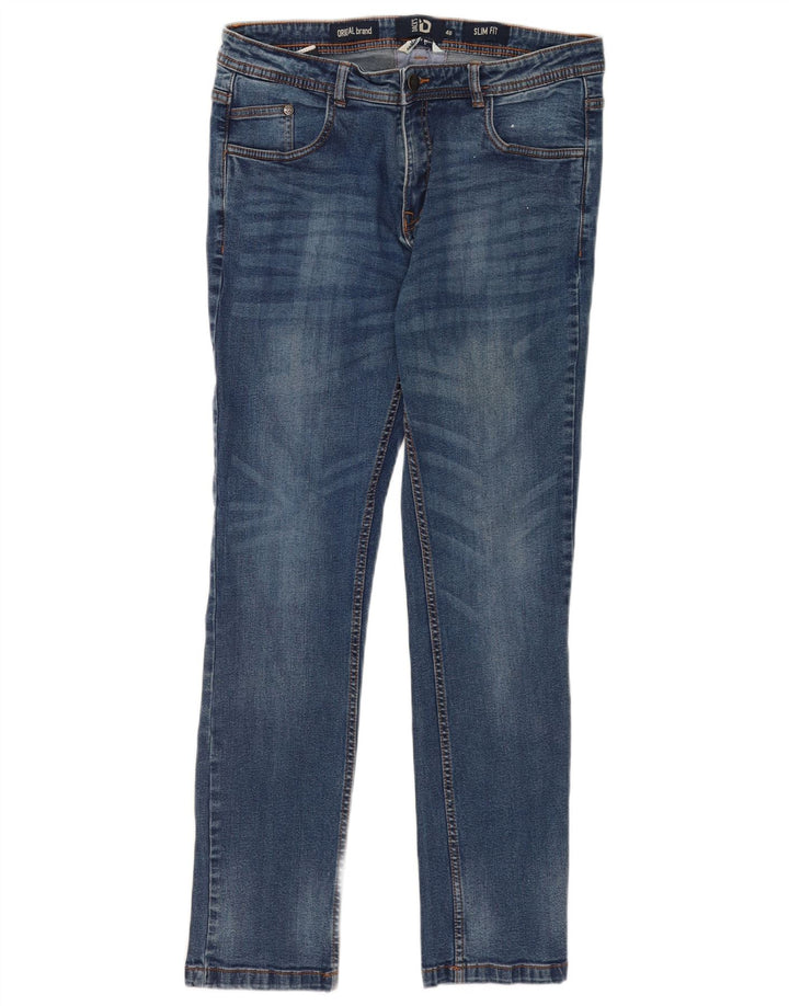 Dack's Jeans ajustados para hombre IT 48 Medium W32 L30 Algodón azul
