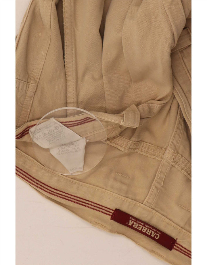 Carrera Mens Cargo Shorts Large W36 Beige Cotton