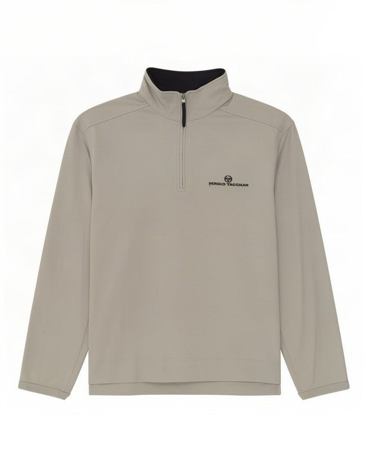 Sergio Tacchini - Chándal para hombre con cremallera y cuello, talla grande, color gris