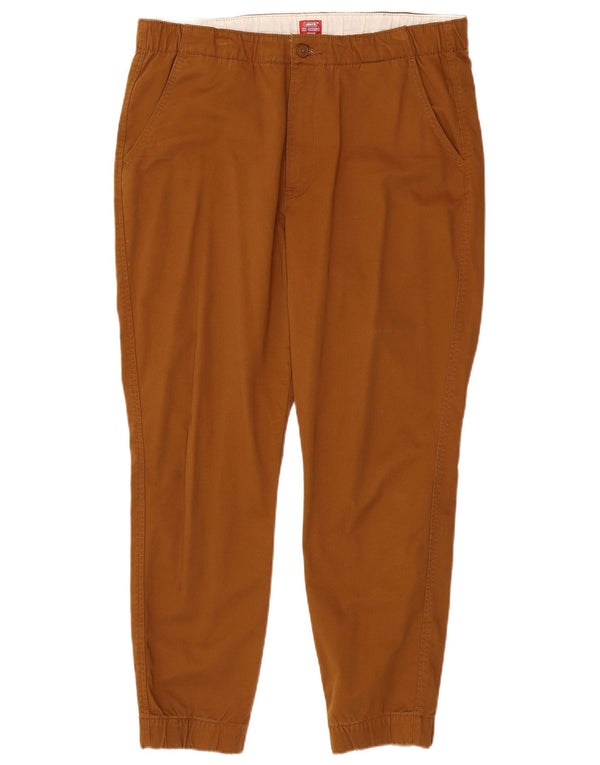 Levi's Mens Joggers Chino Pantalones Grandes W36 L28 Algodón Marrón