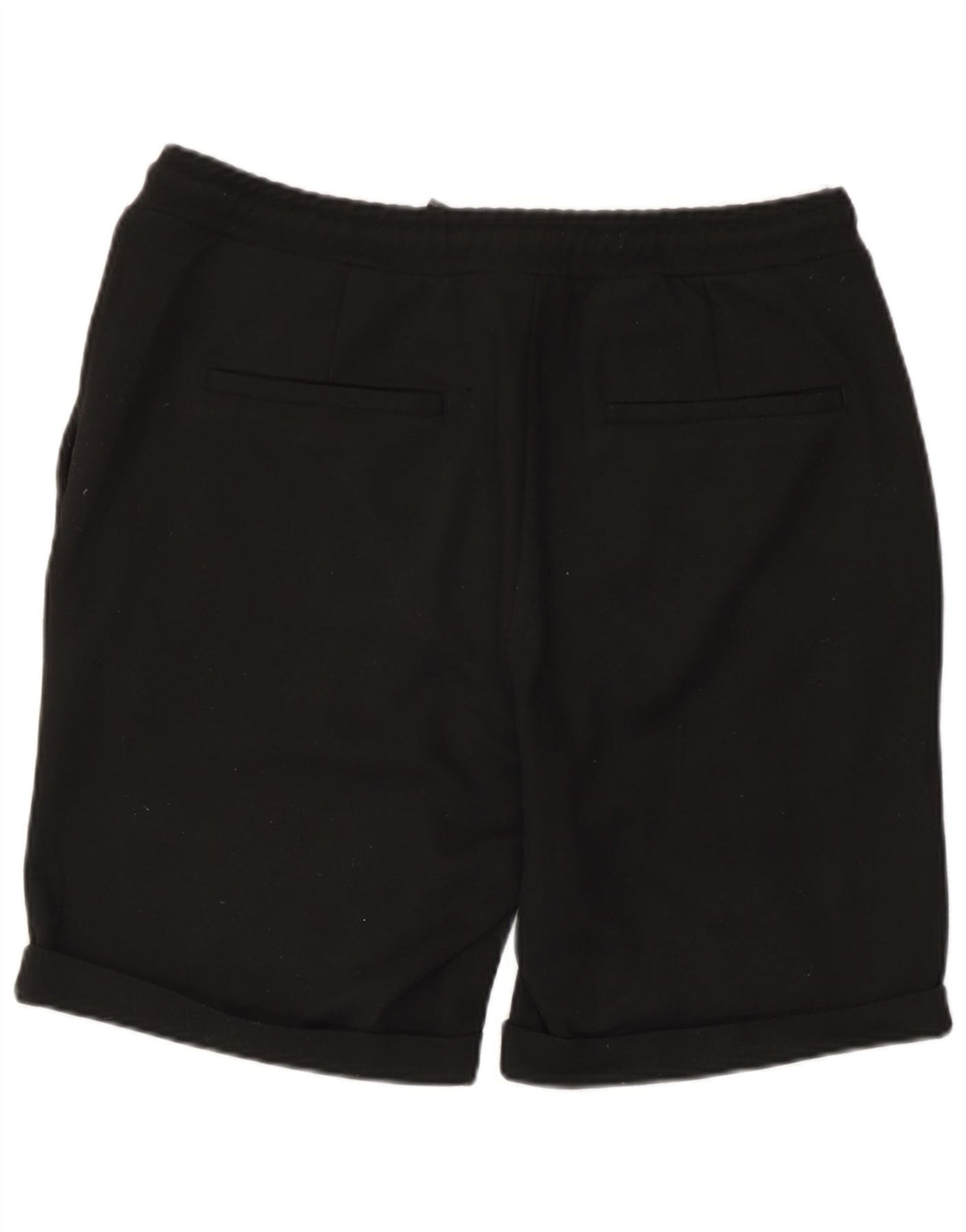 Zara Hombre Shorts Deportivos Grande Poliéster Negro