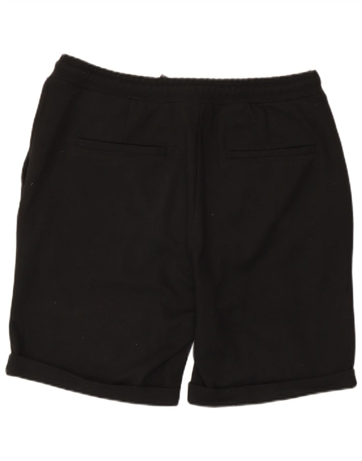 Zara Hombre Shorts Deportivos Grande Poliéster Negro
