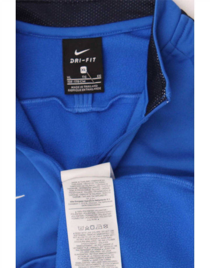 Nike - Chándal con cremallera y cuello para niños, 13-14 años, XL, color azul