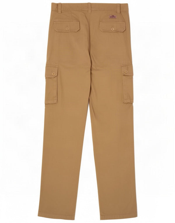 Oil Company Pantalones cargo holgados para hombre IT 48 Medium W30 L32 Algodón caqui