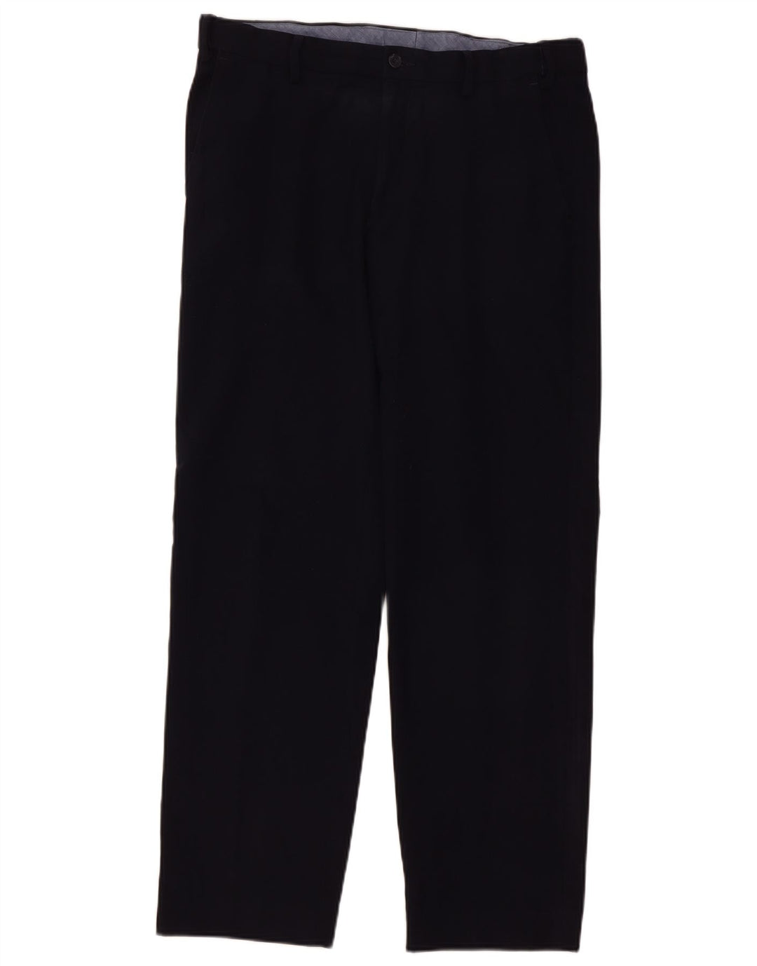Marks & Spencer Pantalón de traje regular recto para hombre W34 L31 Azul marino